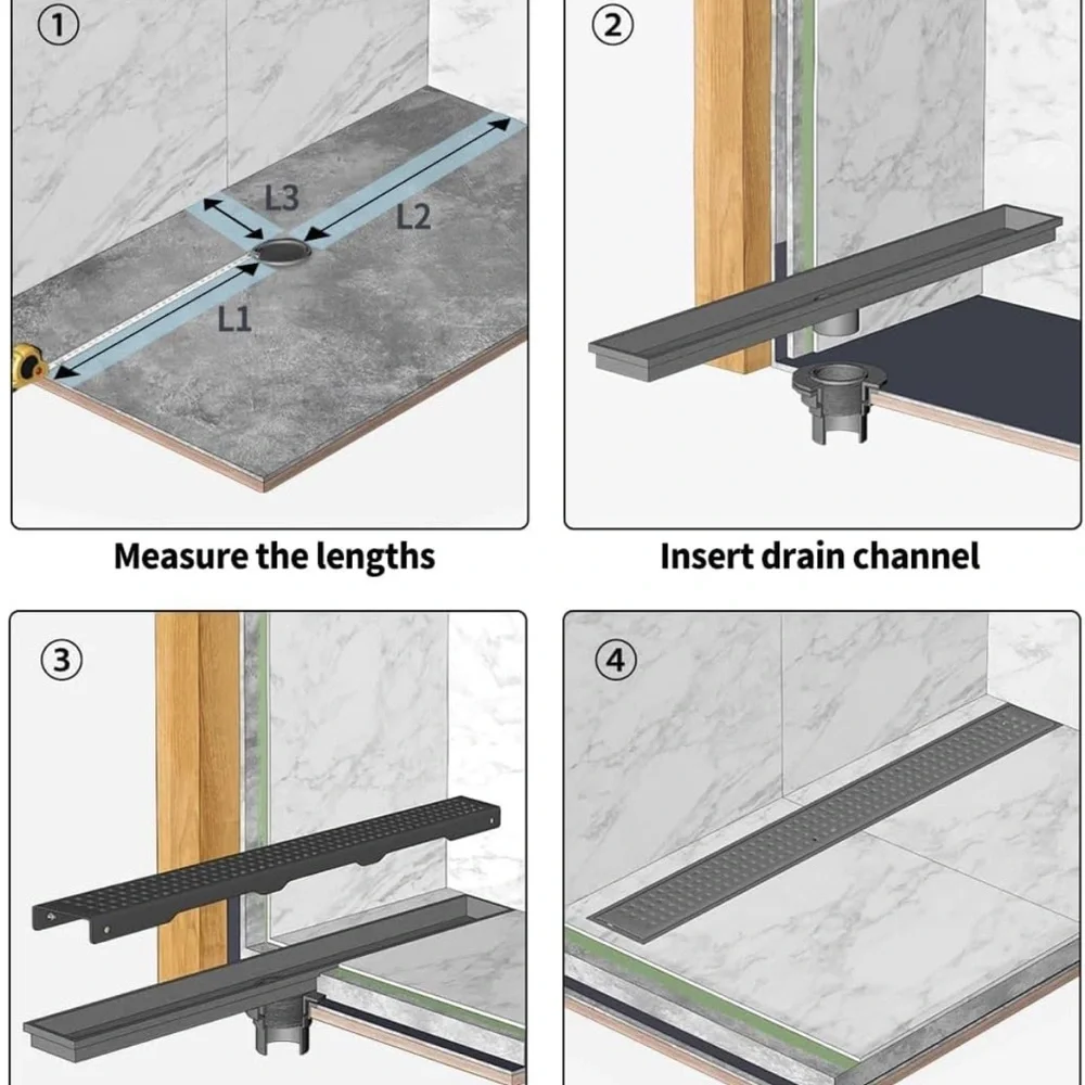 Stainless Steel Shower Drain Channel